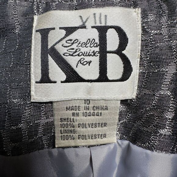 Vintage Stella Louise for KB Blazer Jacket Womens 10 Alligator Western Beaded - Picture 4 of 12